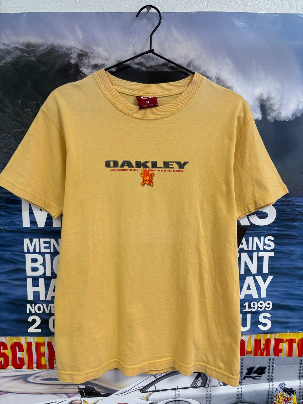 Vintage Oakley Software Flaming Board Shirt