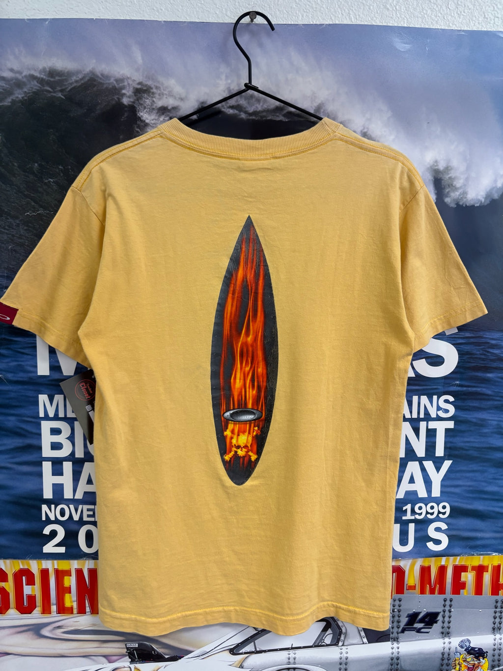 Vintage Oakley Software Flaming Board Shirt