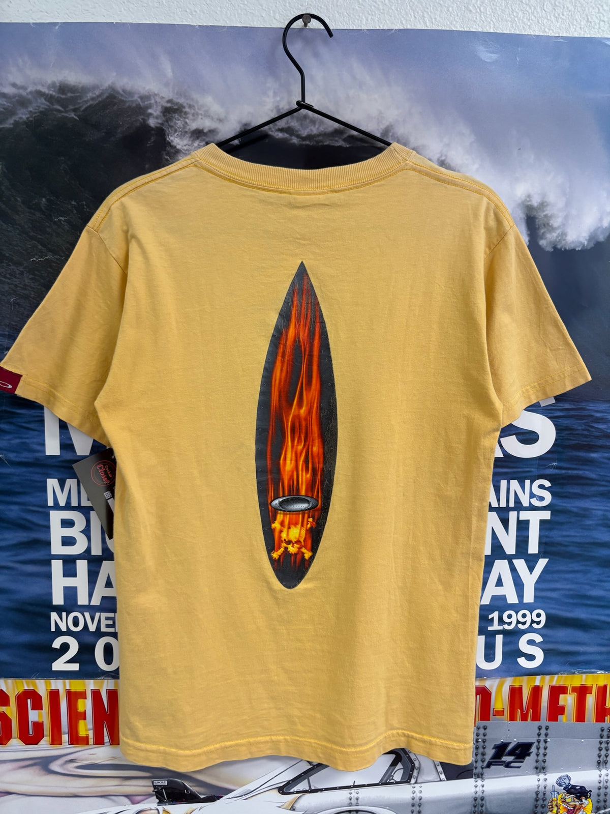 Vintage Oakley Software Flaming Board Shirt