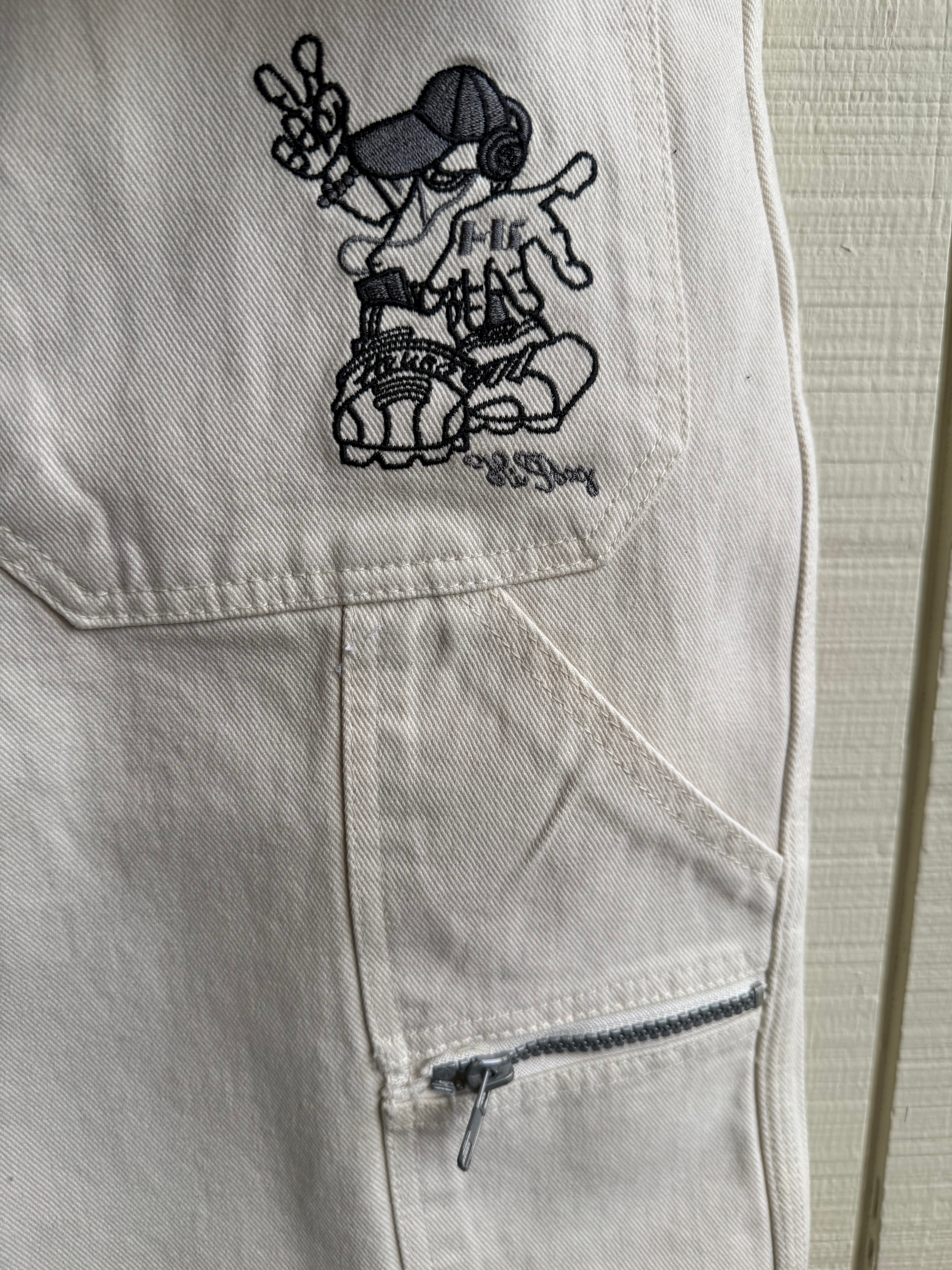 HI embroider cargo pants NWT