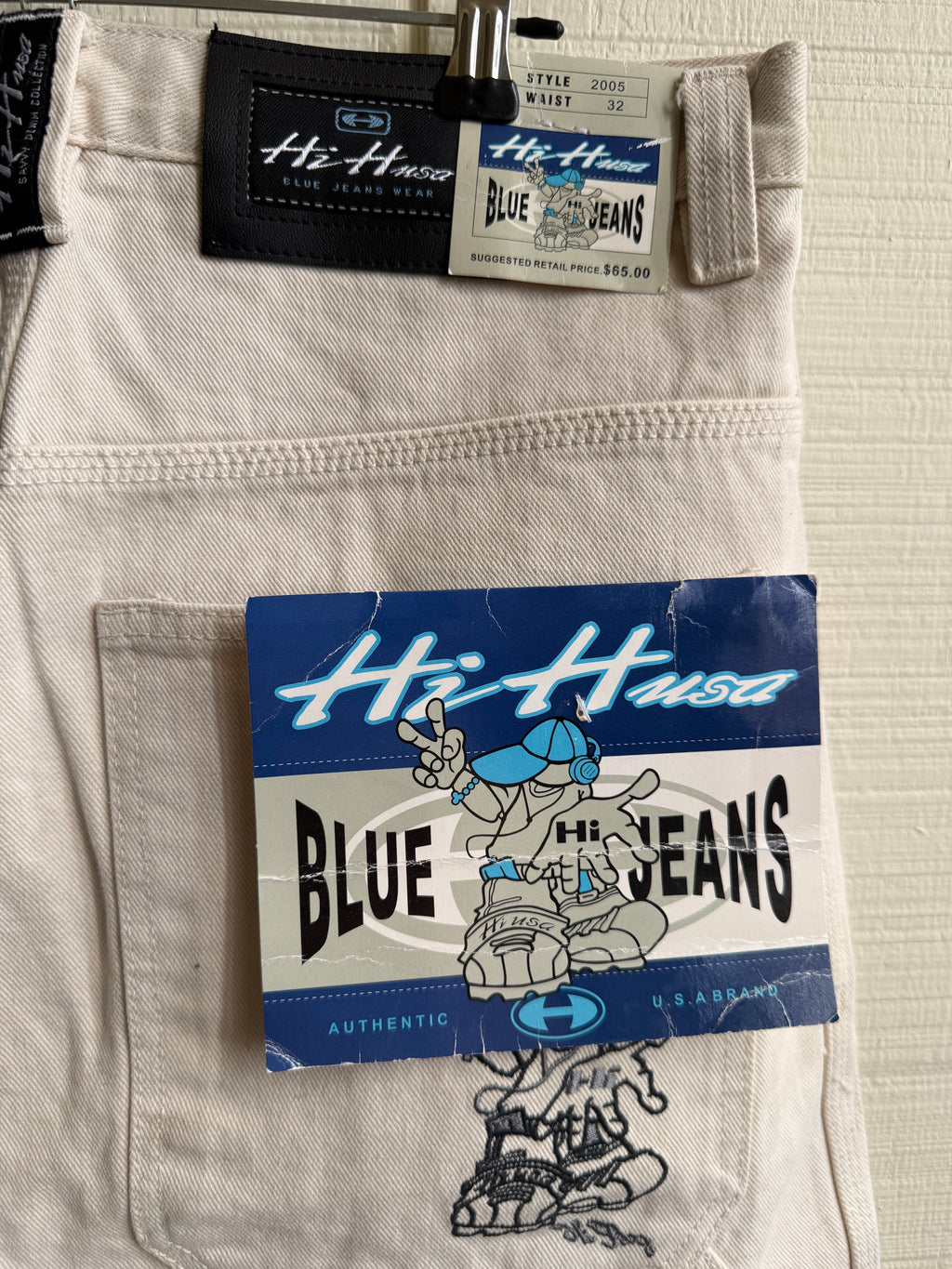 HI embroider cargo pants NWT