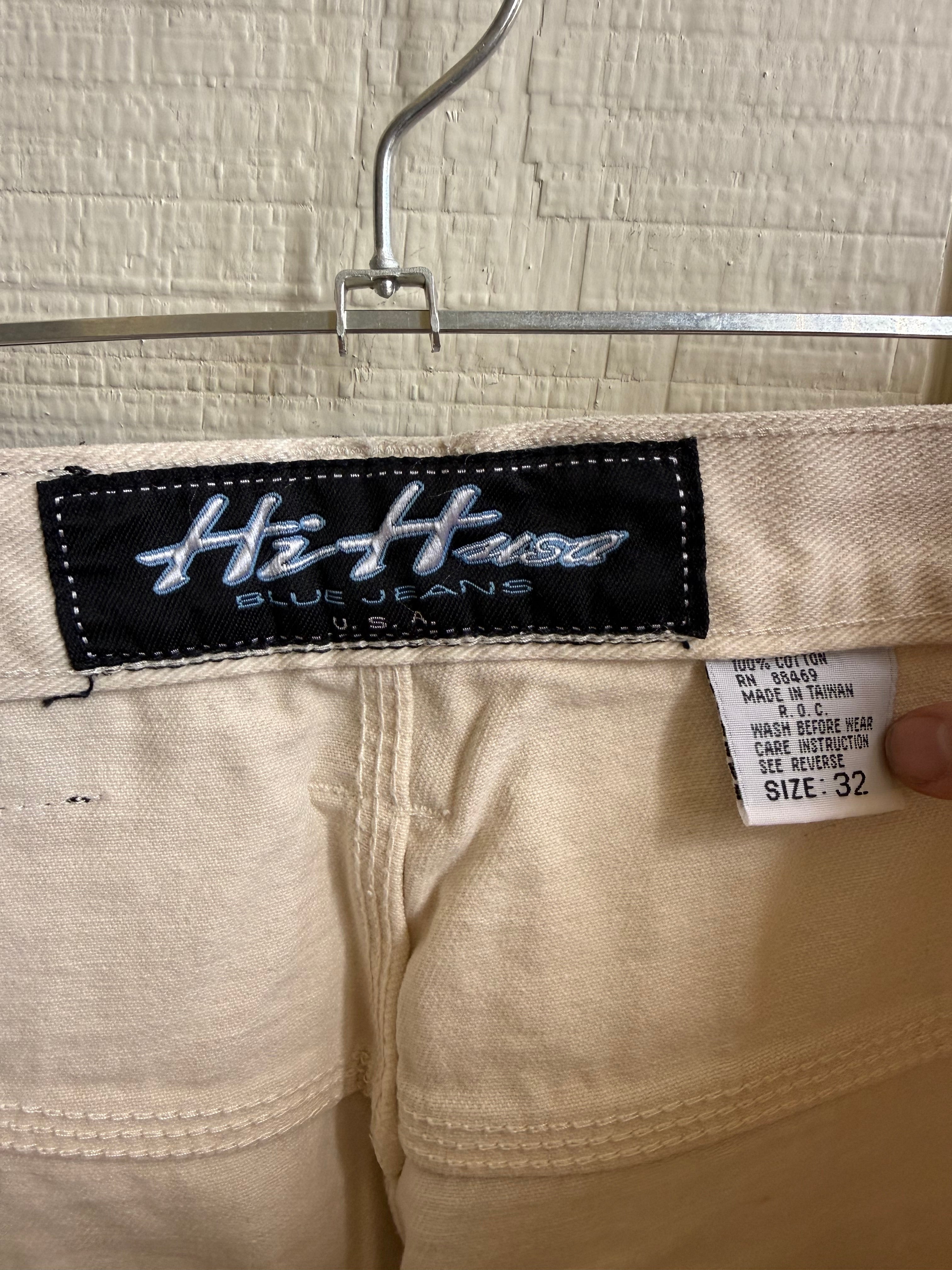 HI embroider cargo pants NWT