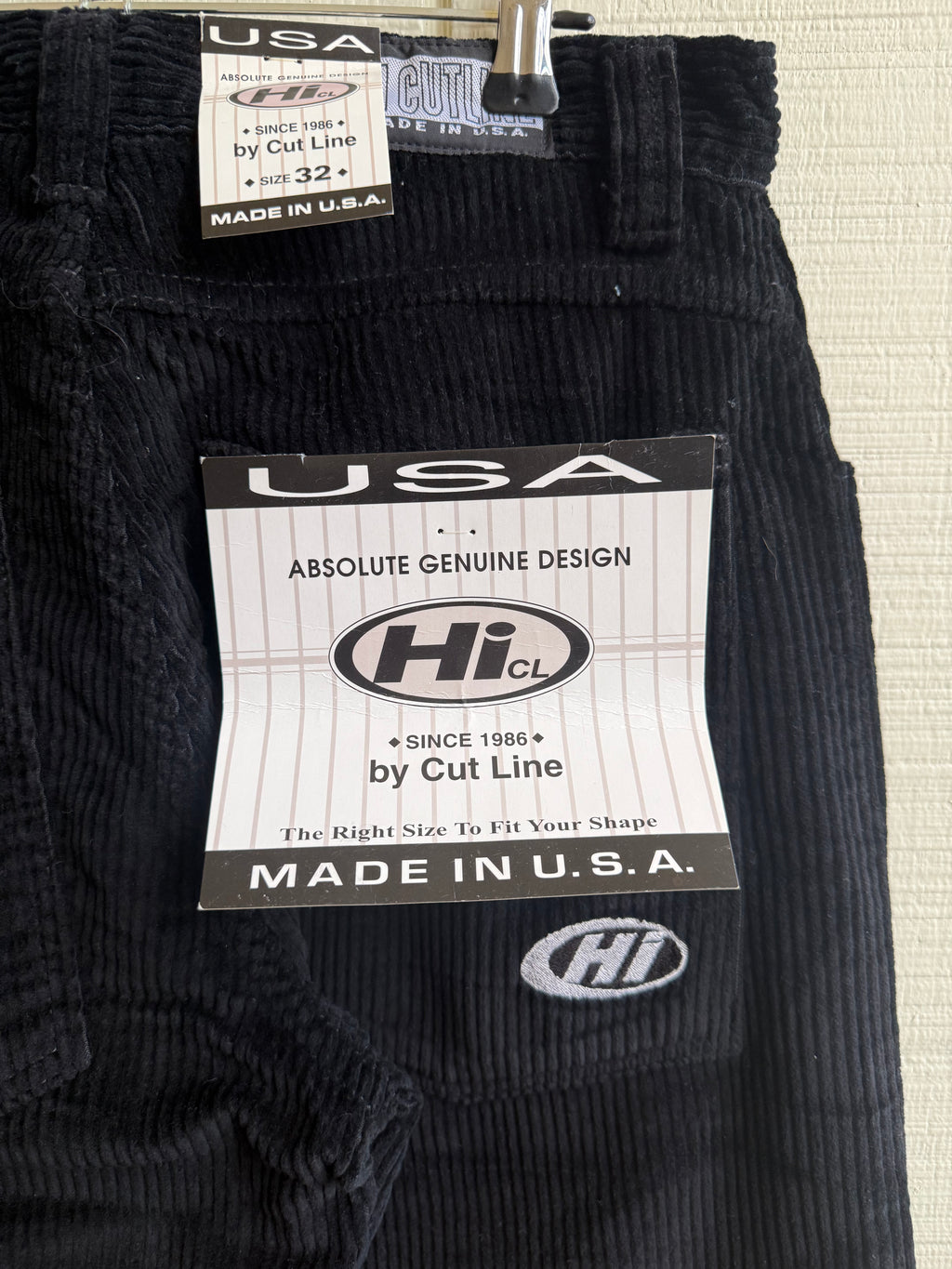 HI embroider corduroy pants NWT