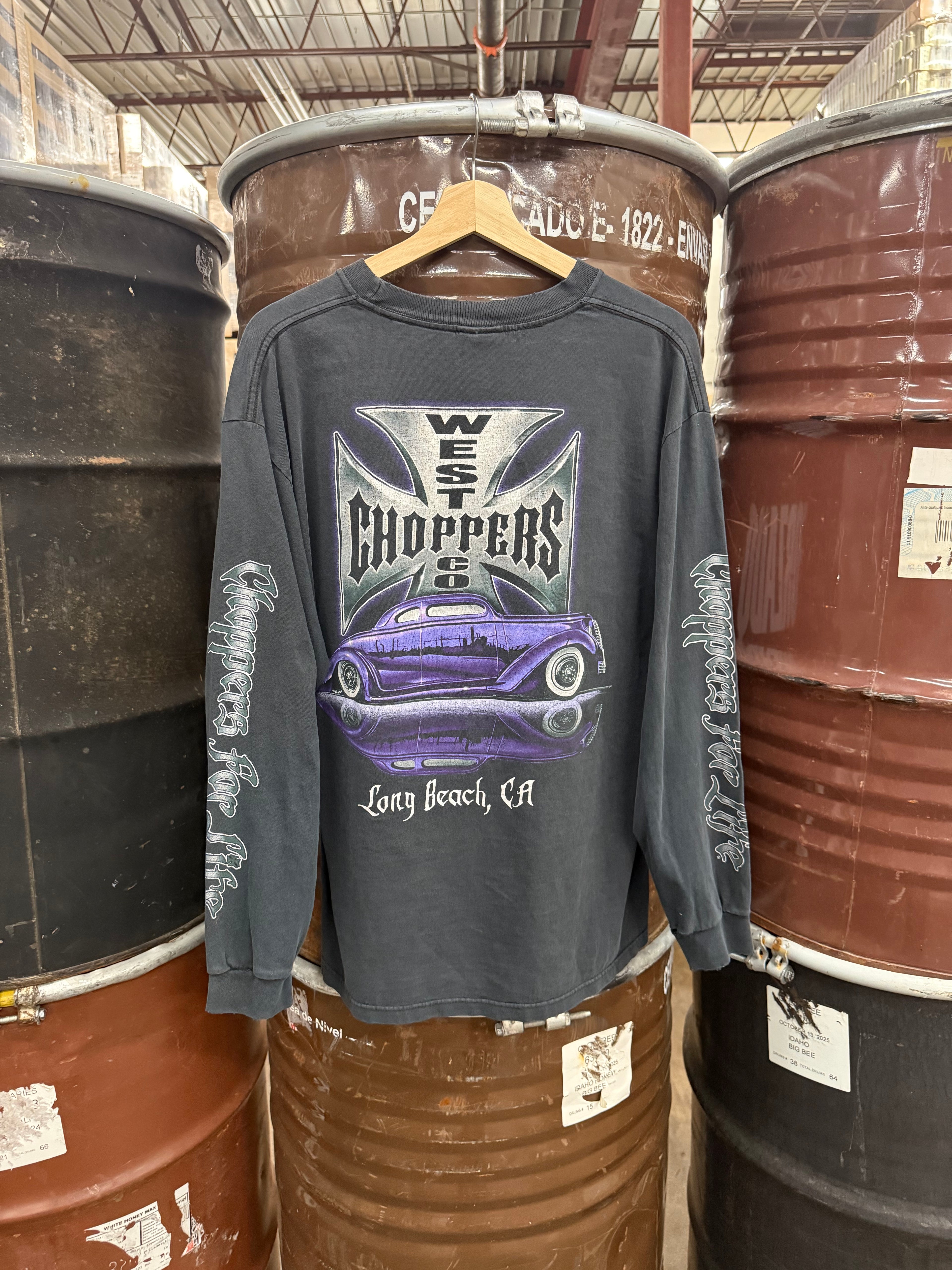 West Coast Choppers Purple Lowrider Long Sleeve Tee